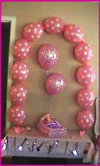 baby girl shower display decorations arch
