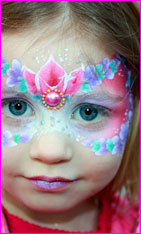 fairy face painting butterfly