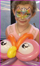 fairy face painting butterfly