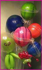 balloon twisted alien planets bouquet arrangement centerpiece 