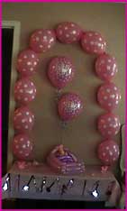 baby shower balloons girl pink