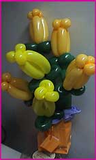 balloon tulips gift bag 