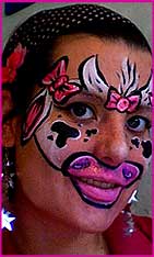 cow face painting