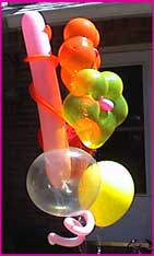 helium balloons flowers twisted