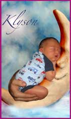 baby on a moon