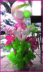 girls balloon tree