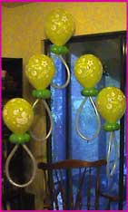 baby rattle chair arch shower balloon