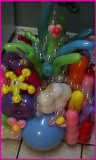 balloon mermaid centerpiece coral reef sculpture