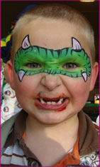 green dragon mask